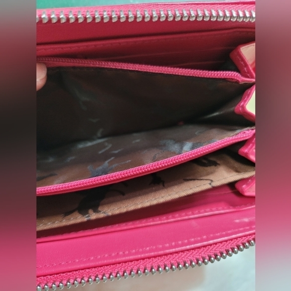 Longchamp Pink Leather Zip Around Wallet – Classic Organizer - Picture 11 of 16